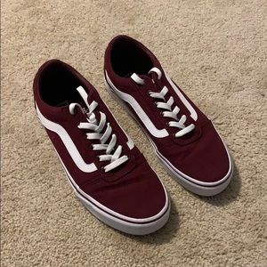 Vans Burgundy Women's Ward Canvas Low-Top Sneaker